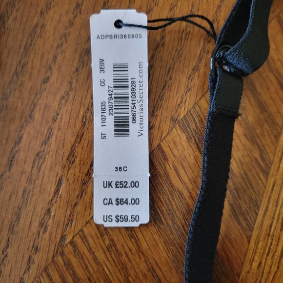 NWT New Very Sexy Plunge Bra Victoria's Secret 36C New Lightly Lined Halter - Picture 3 of 16